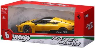 Ferrari F80 gelb Burago RACE & PLAY 1:18 Metallmodell